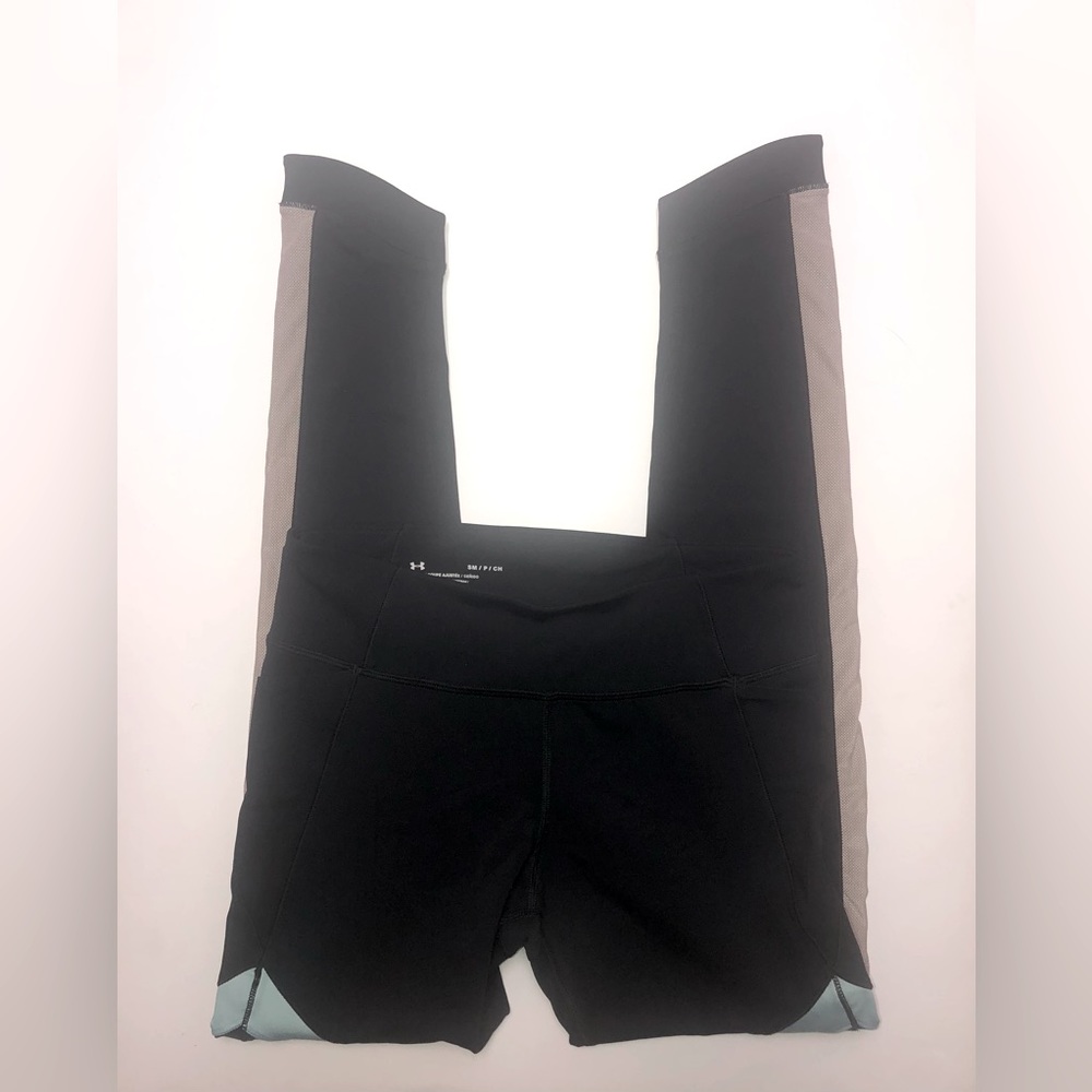 UNDER ARMOUR woman’s fitted leggings Black Blue Tan S - Picture 3 of 6